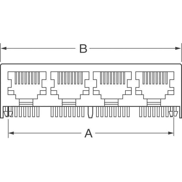 5558525-1 TE Connectivity AMP Connectors  Jack per connettori modulari